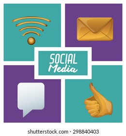 Social Media digital design, vector illustration eps 10