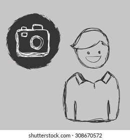 Social media digital design, vector illustration 10 eps graphic
