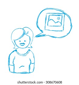 Social media  digital design, vector illustration 10 eps graphic
