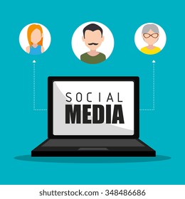 Social media and digital marketing graphic design, vector illustration