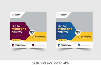 Social media and digital marketing post template