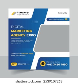 Social media and digital marketing template design