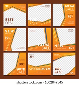 Social media discount template vector-master