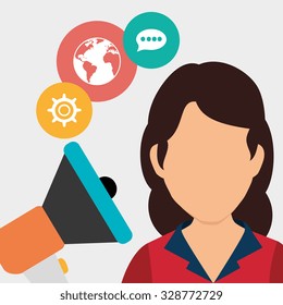 Social media and ecommerce design, vector graphic.