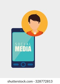 Social media and ecommerce design, vector graphic.