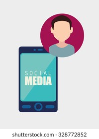 Social media and ecommerce design, vector graphic.