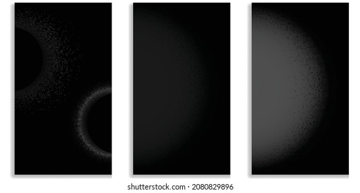Social media editable covers with grainy effects .Grunge design . Contemporary style . Post frame stories templates. Layout for promotion .Media banner .Vector