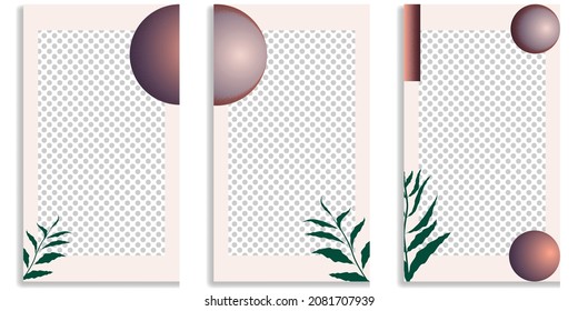 Social media editable covers with grainy effects .Grunge design . Contemporary style . Post frame stories templates. Layout for promotion .Media banner .Vector