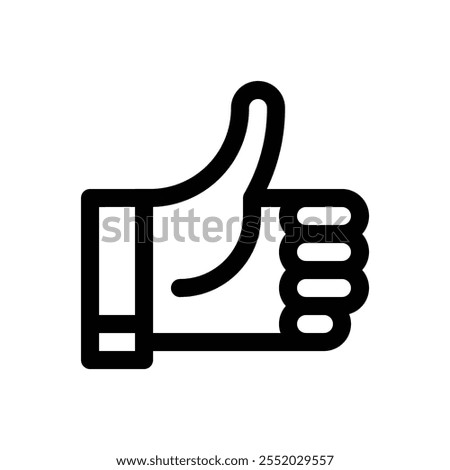 Social media. Editable stroke icon on white background.