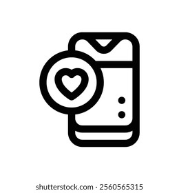 Social media. Editable stroke vector icon.