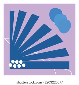 social media element template abstract aesthetic,untuk desain kertas, kain, dekorasi , poster dan pengguna lainya