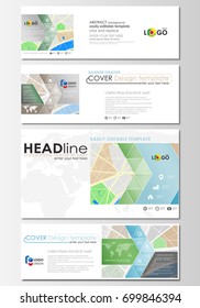 Social media and email headers set, modern banners. Business templates. Easy editable layout in popular sizes. City map with streets. Flat design template, tourism businesses, abstract vector.
