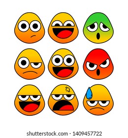 SOCIAL MEDIA EMOTICON SET DESIGN TEMPLATE