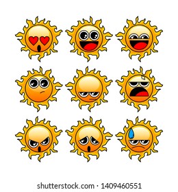 SOCIAL MEDIA EMOTICON SET DESIGN TEMPLATE