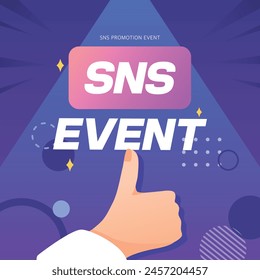 Social media event promotion template