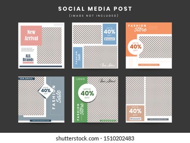 Social media facebook poster design illustration