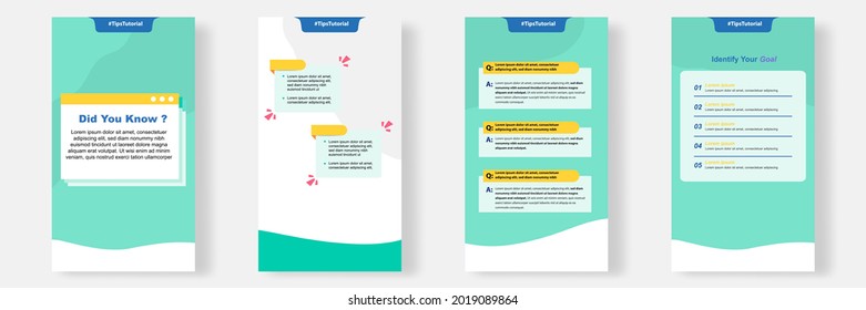 Social media faq, question, answer stories banner layout template with geometric shape background and bubble message design element in green white color. Vector illustration