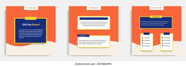 Social media faq, question, answer post banner layout template with geometric shape background and bubble message design element in orange yellow white color. Vector illustration