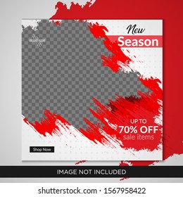 Social media fashion post template
