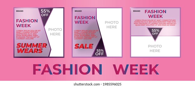 social media fashion sale post template
