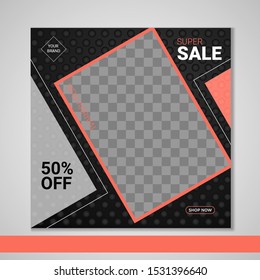 Social media fashion template post 