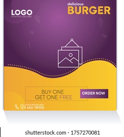 Social Media Fast Food Post Design