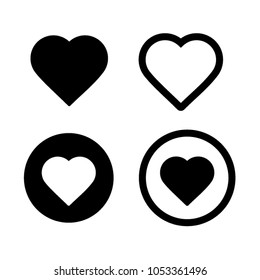 social media favorites icon vector collection for website, web store, online shopping and apps
