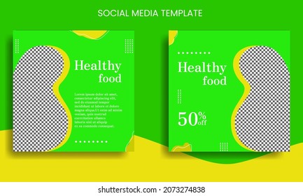 social media feed for healthy food restaurant