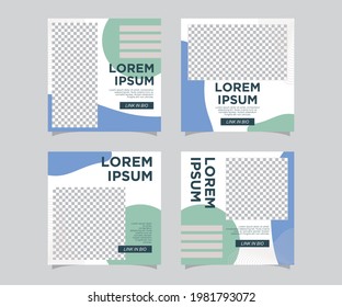 SOCIAL MEDIA FEED POST DESIGN TEMPLATE VECTOR