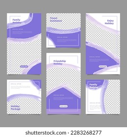 Social media feed and stories template.