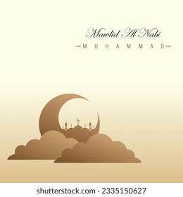 social media feed template design for mawlid Nabi muhammad SAW celebration