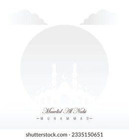 social media feed template design for mawlid Nabi muhammad SAW celebration