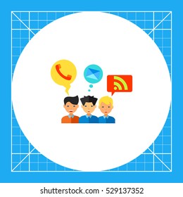 Social Media Flat Icon