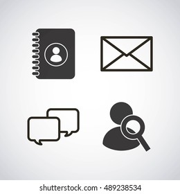 social media flat icons vector illustration design