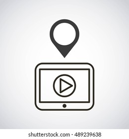 social media flat icons vector illustration design