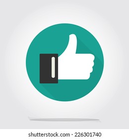 Social media flat vector icon