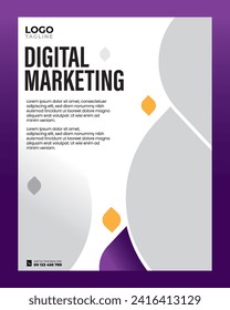 social media flyer template vector