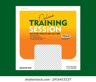 social media flyer template vector