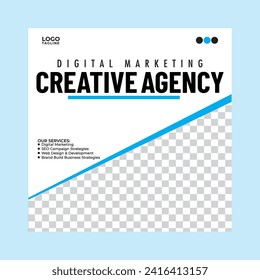 vector de plantilla de folleto de medios sociales