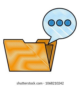 social media folder speech bubble social media