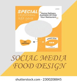 social media food design post.