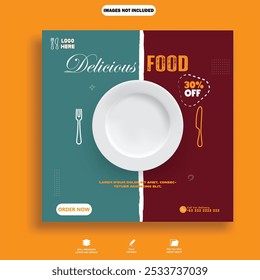 social media food poster design for advertisement 
