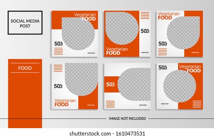 Social media food template post