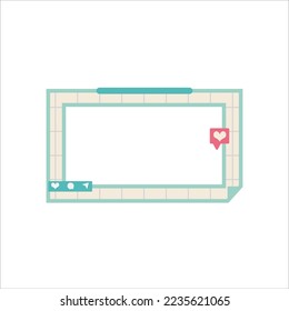 Social Media Frame Design Vector