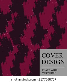 Social media frame or post template in grunge style. Brush border, banner, poster or cover for story or sale layout design. Vector illustration.