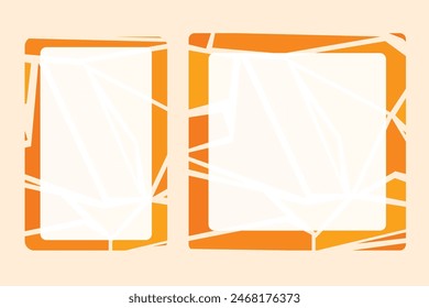 Social media frame with a summer theme for your graphic resource