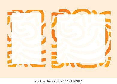 Social media frame with a summer theme for your graphic resource