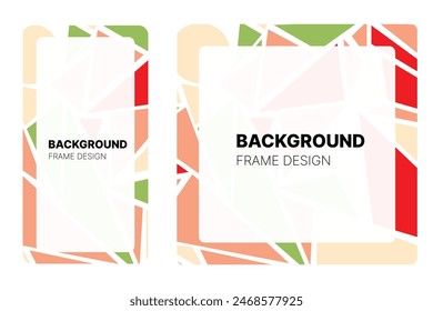 Social media frame with Watermelon theme Color for your graphic resource