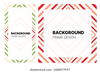 Social media frame with Watermelon theme Color for your graphic resource