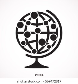 Social Media globe